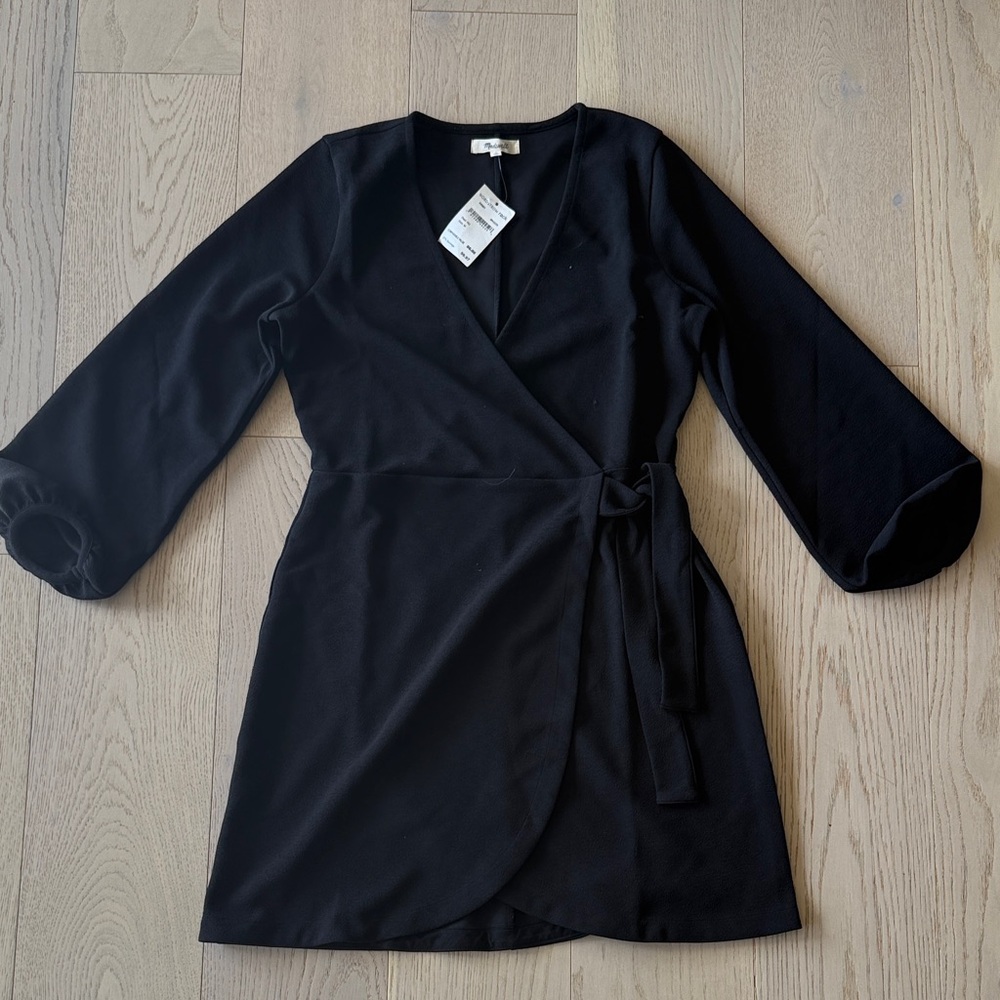 Madewell Black Wrap Dress